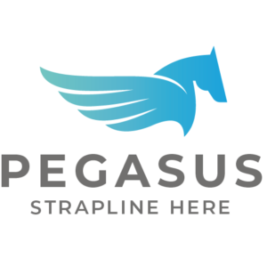 pegasus logo vector template