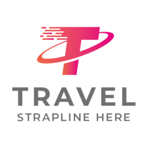 Letter T Travel logo
